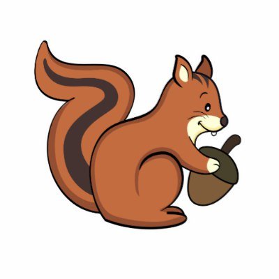 400x400 Unique Cartoon Squirrels