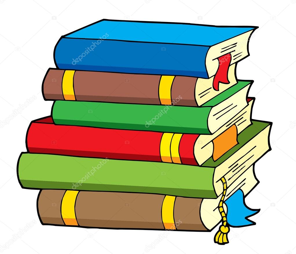 Cartoon Stack Of Books | Free download on ClipArtMag