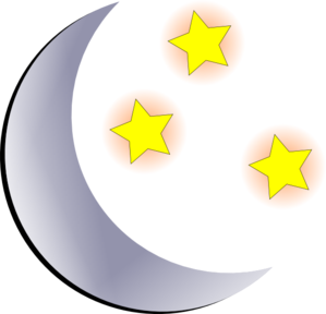 299x288 Clipart Moon And Stars Clipartmonk