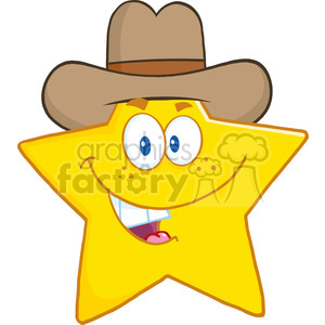 300x300 Royalty Free 6717 Royalty Free Clip Art Smiling Star Cartoon