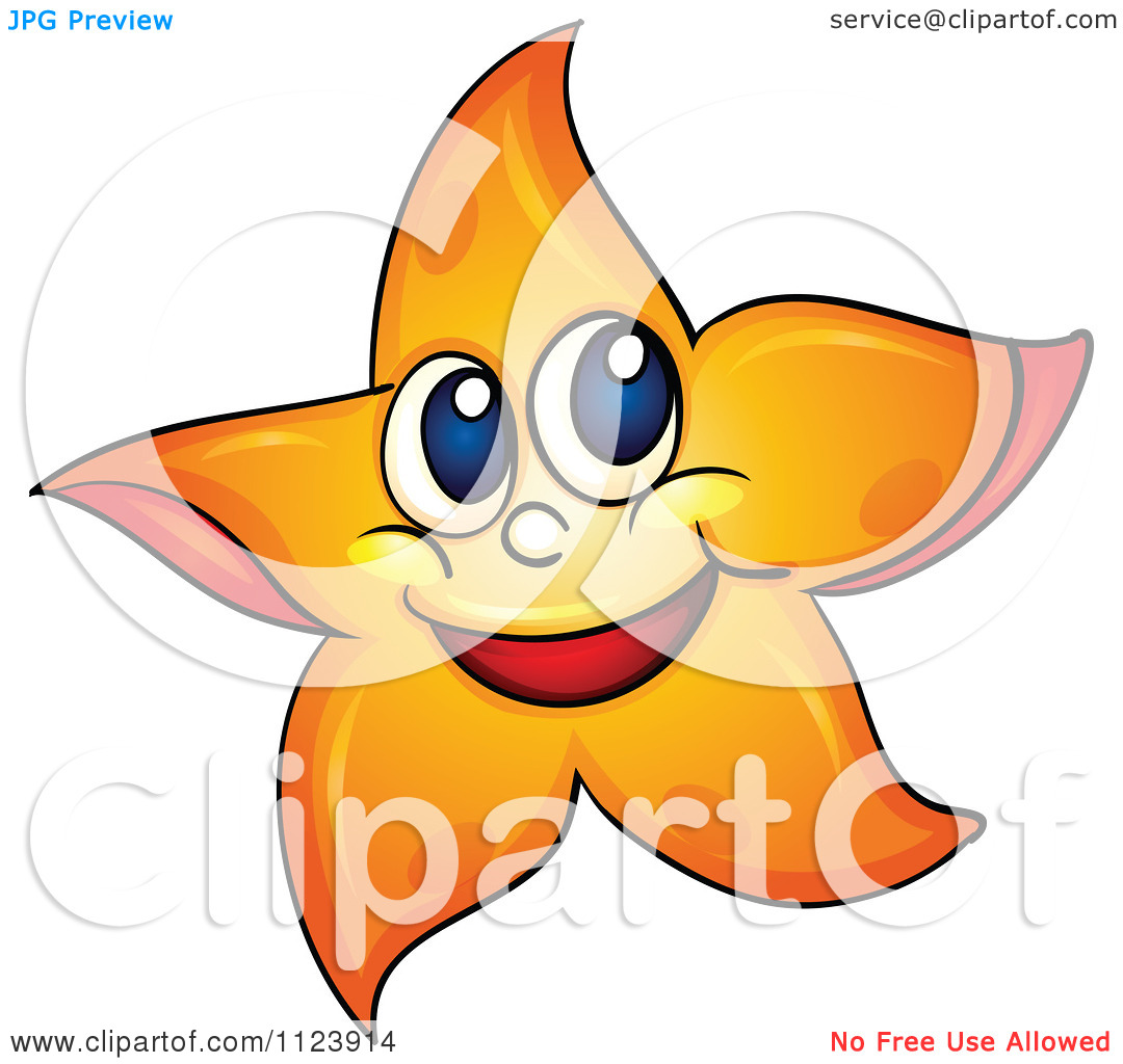 1080x1024 Cartoon Starfish Clipart