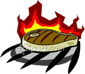 300x261 Clip Art Cooked Steak Clipart