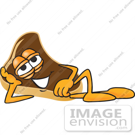 450x450 Clip Art Graphic Of A Beef Steak Meat Mascot Character Lying