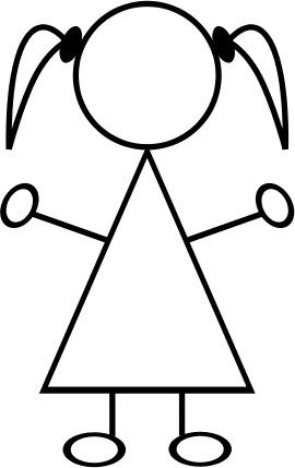 270x429 Girl Stick Figure Clipart
