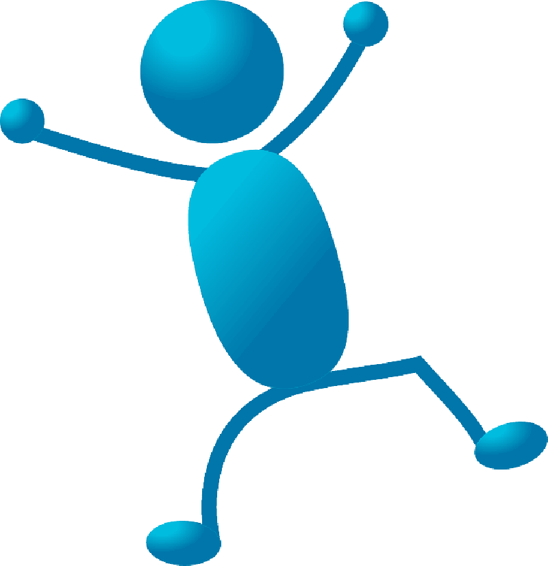 800x827 Blue, Stick, People, Man, Figure, Person, Cartoon