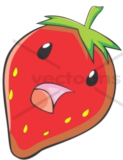 246x320 Happy Strawberry Cartoon