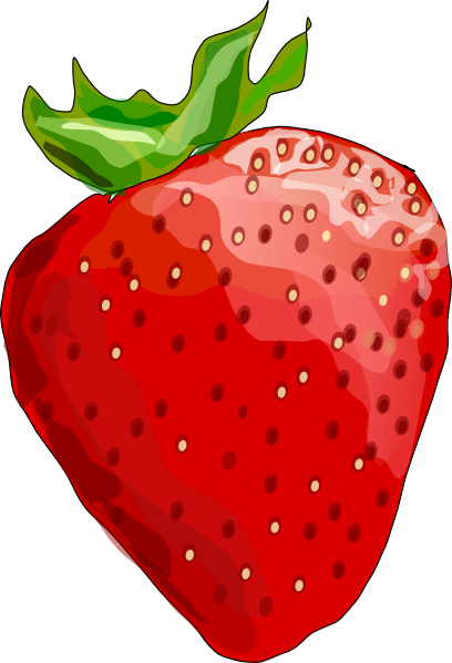 408x599 Strawberry Cartoon Strawberries Clipart