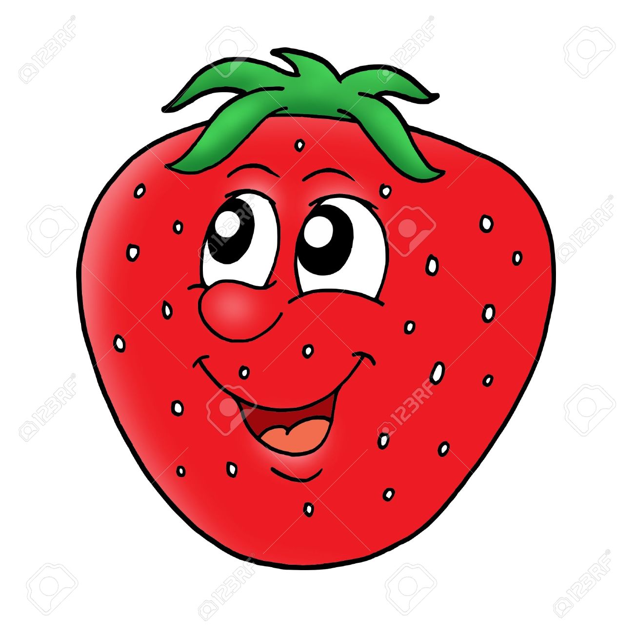 1300x1300 Strawberry Clipart Face