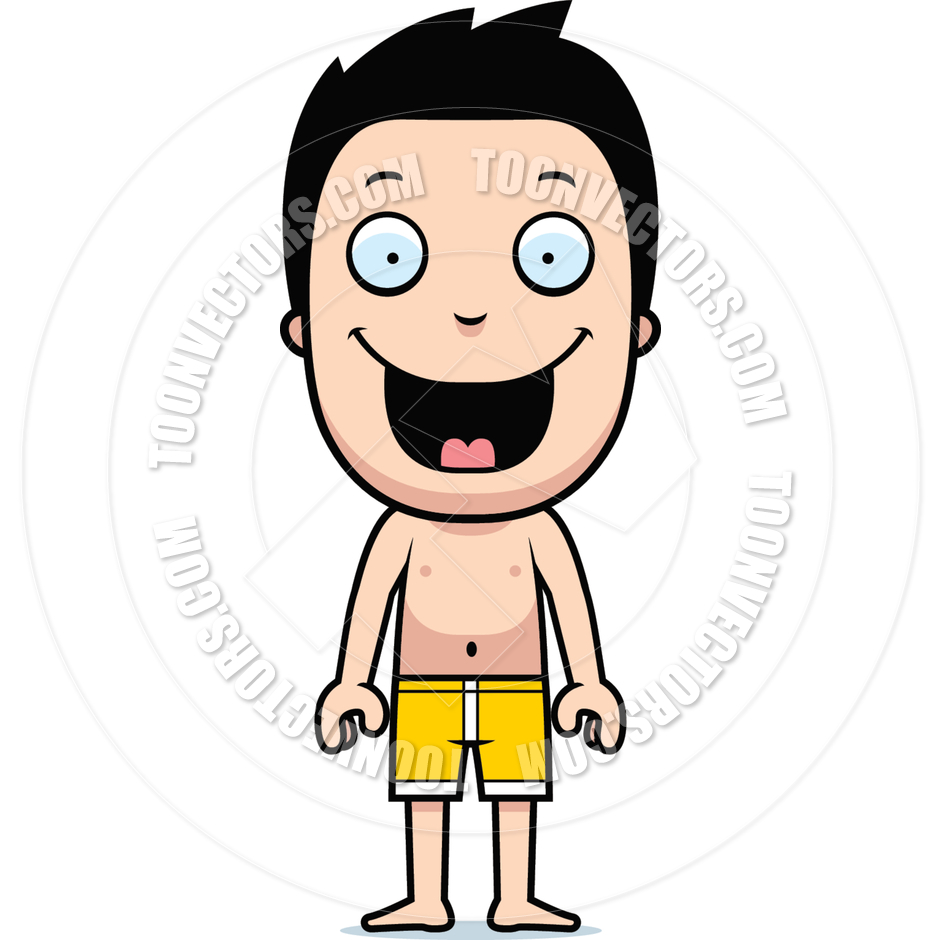 940x940 Boy Bathing Suit By Cory Thoman Toon Vectors Eps