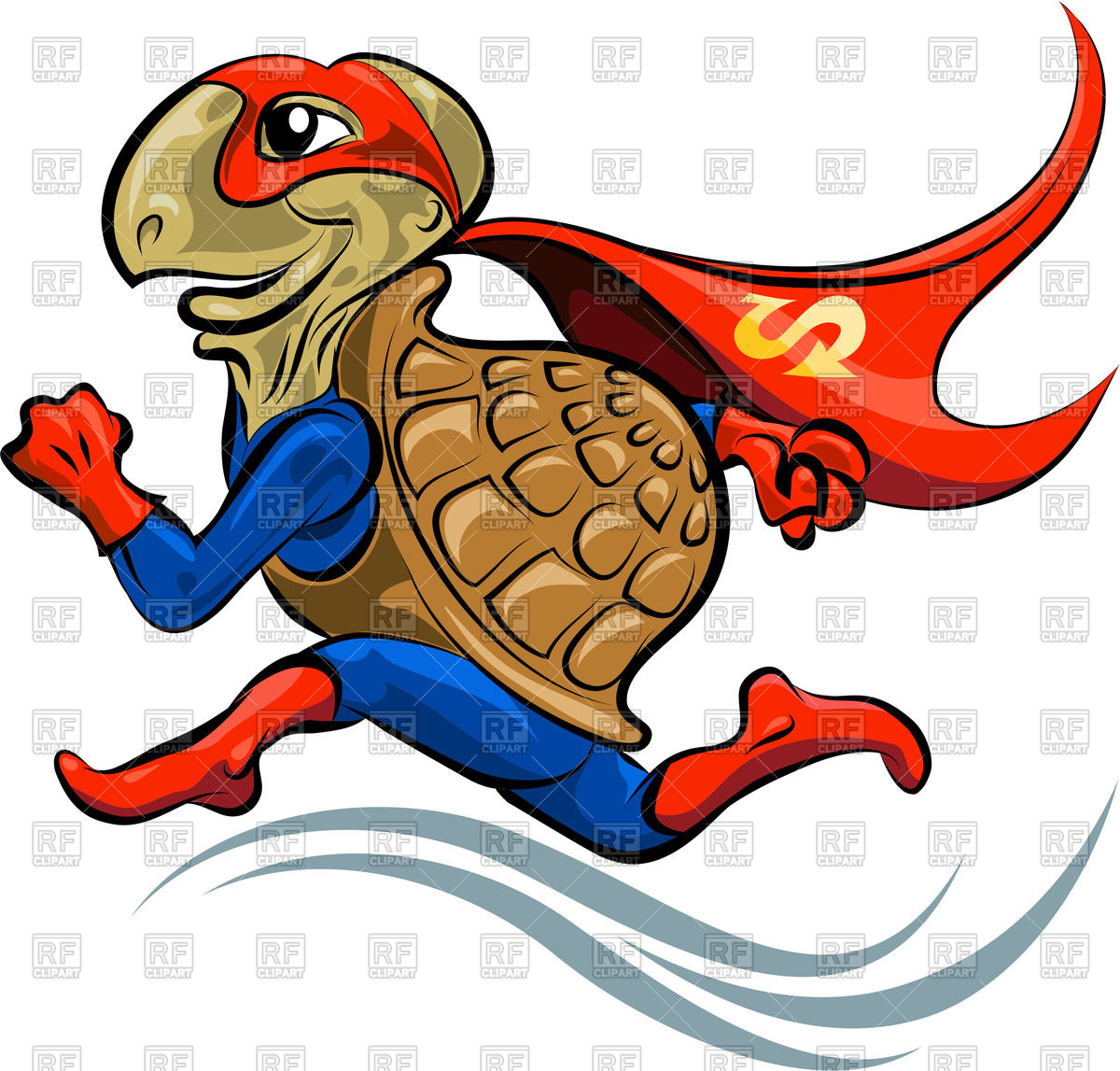 1200x1147 Cartoon Turtle In A Suit Of The Superhero Royalty Free Vector Clip