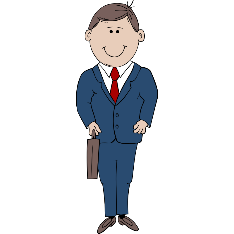 800x800 Man Clipart Suit Cartoon