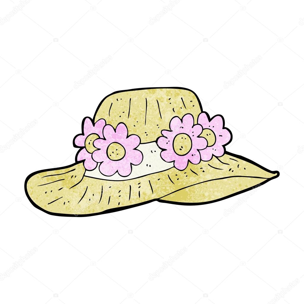 1024x1024 Cartoon Summer Hat Stock Vector Lineartestpilot