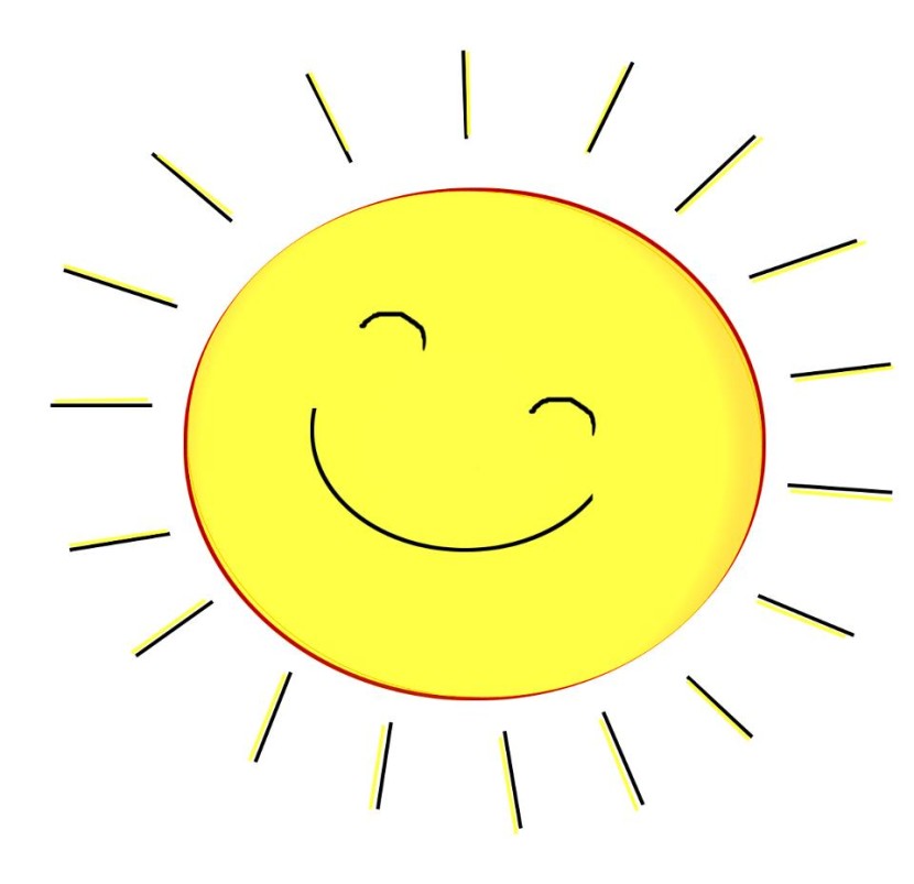 830x803 Happy Sun Clipart