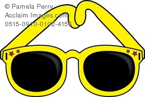 300x200 Art Illustration Of A Pair Of Cartoon Sunglasses