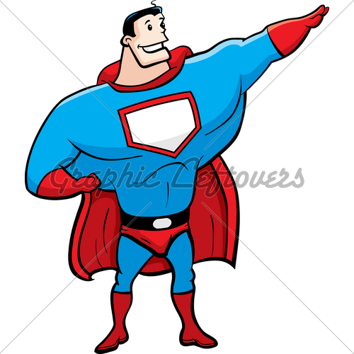 500x500 Cartoon Superheroes Clipart