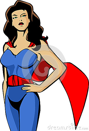 Cartoon Superwoman Clipart | Free download on ClipArtMag