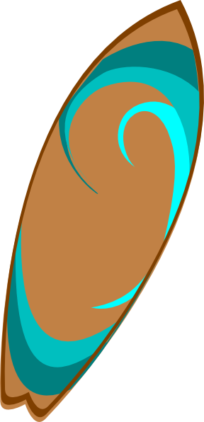 288x596 Surfboard Clipart Cartoon
