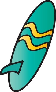 183x300 Cartoon Surfboard Clipart
