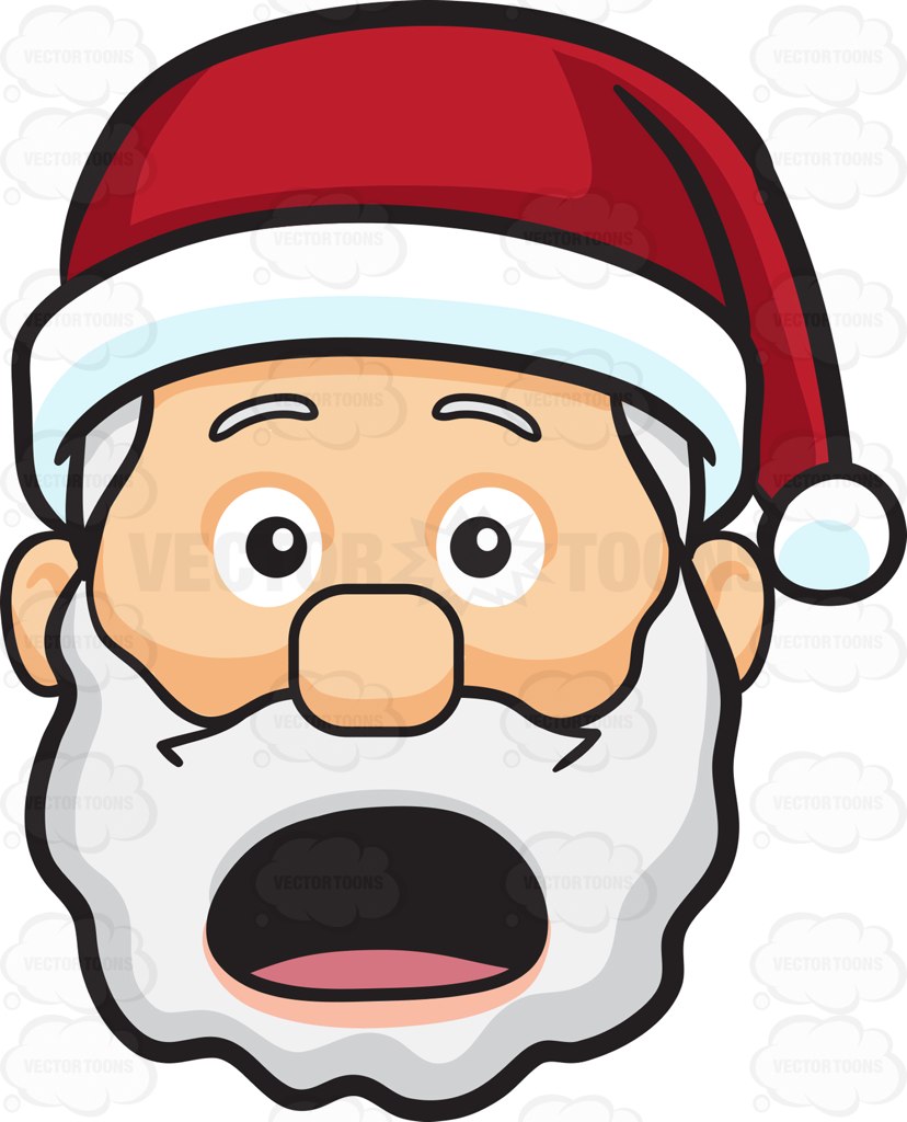 828x1024 A Shocked And Aghast Face Of Santa Claus