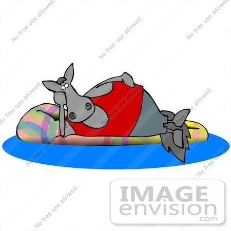 450x450 Cliprt Graphic Of Lazy Horse Relaxing Onn Inner Tube In