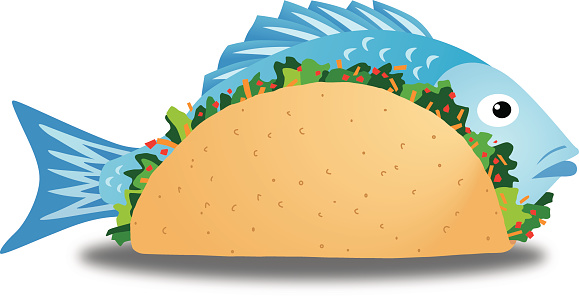 579x299 Fish Taco Clipart Funny Cartoon