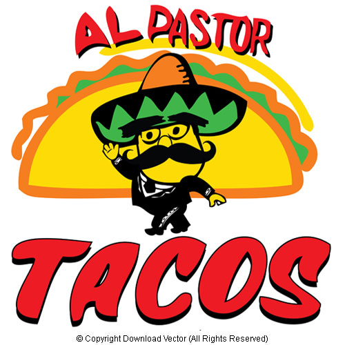 500x500 Mexican Restaurant Cartoon Vector Clipart Illustration 09879