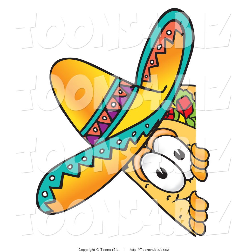 1024x1044 Vector Illustration Of Cartoon Taco Mascot Peekinground