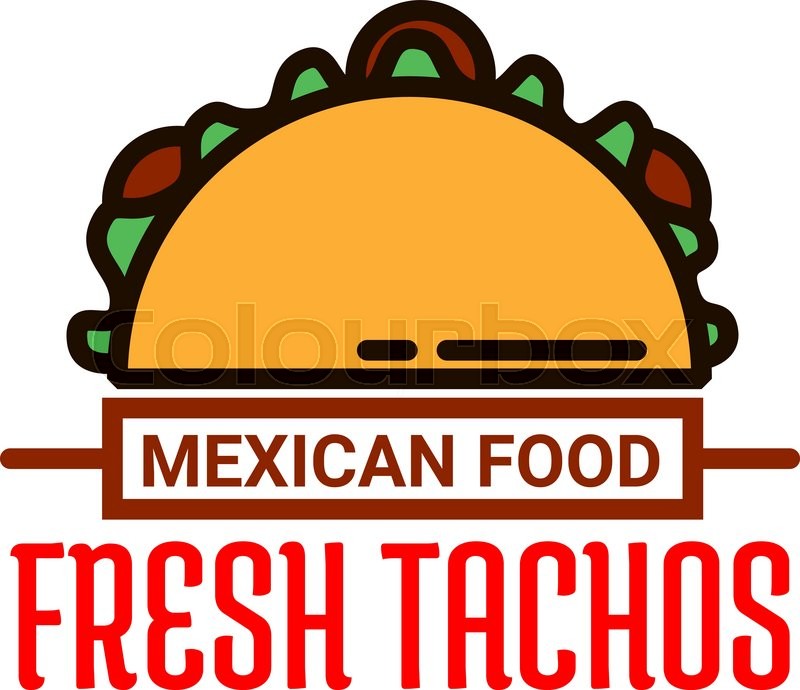 800x690 Cute Funny Cartoon Taco Vector Illustration Stock Vector Colourbox