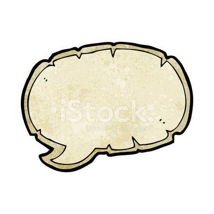 440x440 Cartoon Decorative Old Speech Bubble Stock Vector