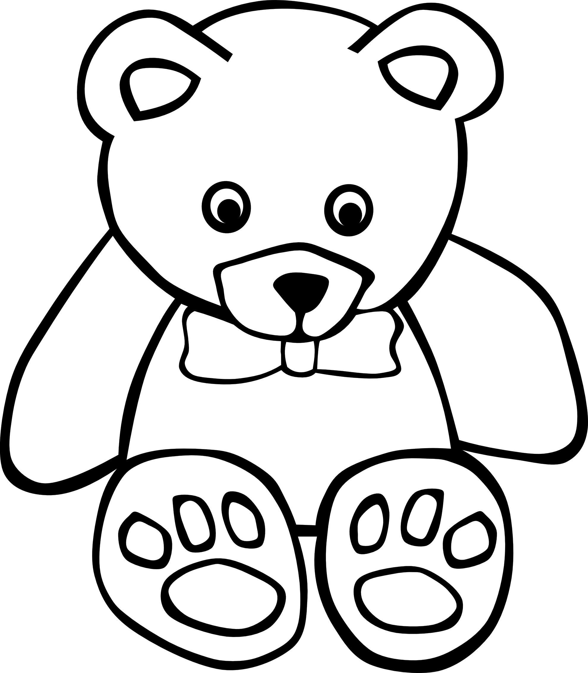 1979x2263 Free Printable Teddy Bear Coloring Pages For Kids