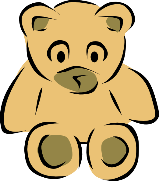522x593 Stylized Teddy Bear Clip Art