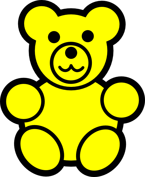 486x593 Yellow Bear Clip Art