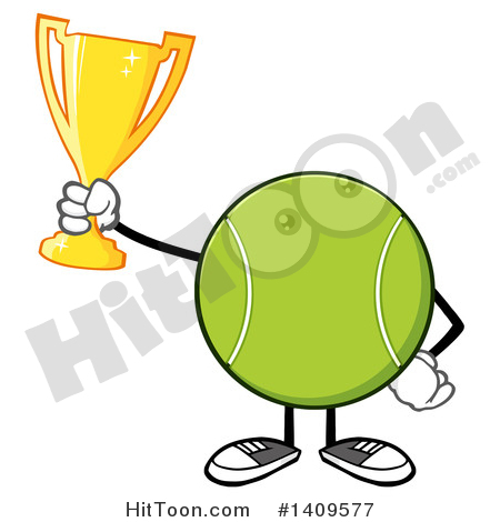 450x470 Tennis Ball Character Clipart
