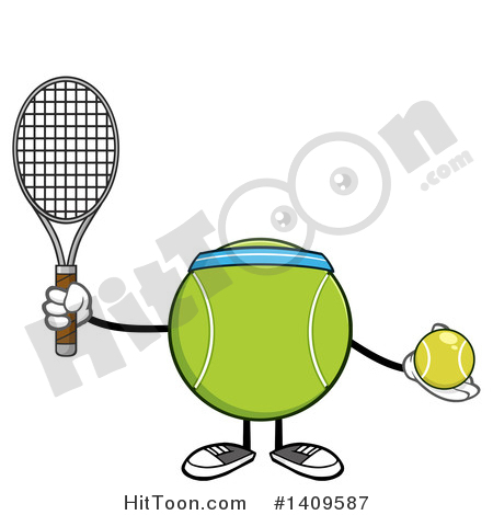 450x470 Tennis Ball Character Clipart