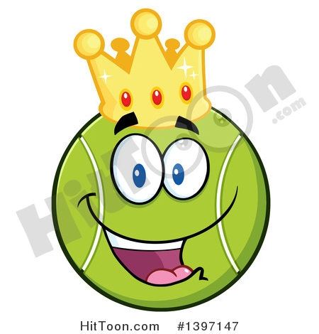450x470 Tennis Ball Character Clipart