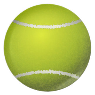 324x324 Tennis Ball Plates Zazzle.co.uk