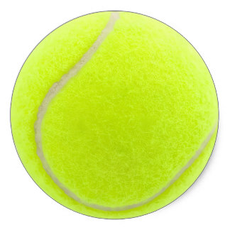 324x324 Tennis Ball Stickers Zazzle
