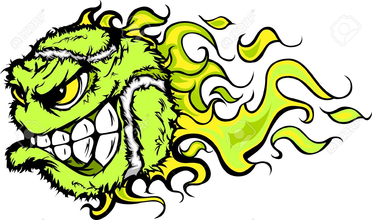 1300x770 Tennis Ball Clipart Flame