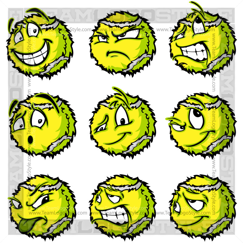 800x800 Cartoon Tennis Ball