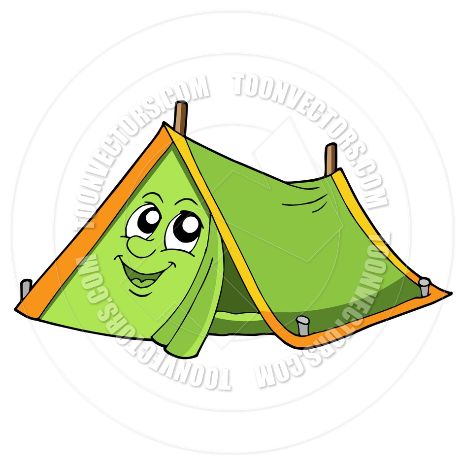 940x940 Cartoon Cute Tent By Clairev Toon Vectors Eps