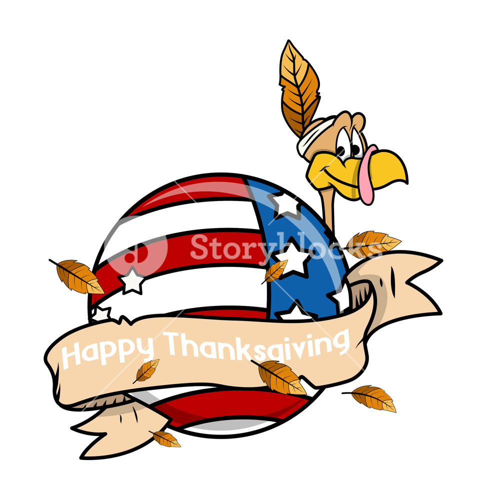 974x1000 Thanksgiving Day Cartoon Characters Royalty Free Stock Image