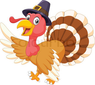 320x287 Turkey Cartoon Presenting Stock Vector Colourbox