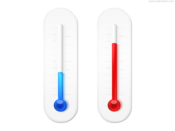 610x458 Winter And Summer Thermometers Icon (Psd) Psdgraphics