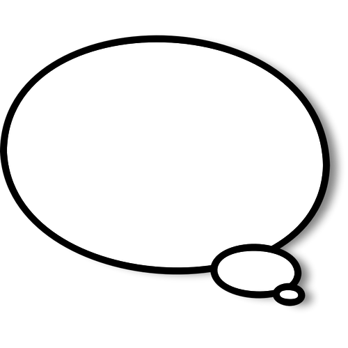 500x500 Cartoon Thought Bubble Vector Image Public Domain Vectors