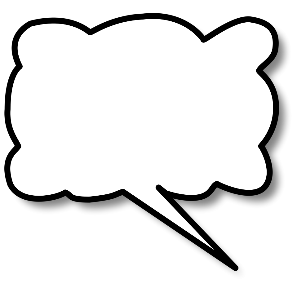 958x958 Cartoon Speech Bubble Clipart