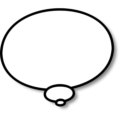 500x500 Cartoon Thought Bubble Vector Image Public Domain Vectors