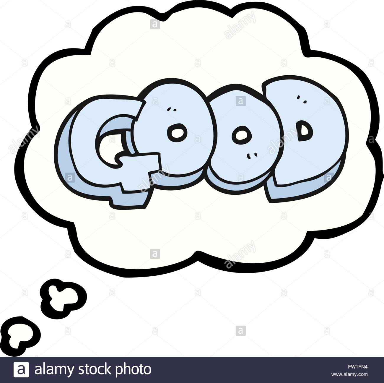 1300x1296 Freehand Drawn Thought Bubble Cartoon Good Symbol Stock Vector Art