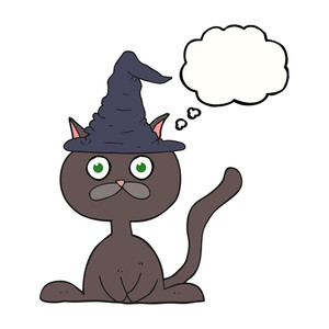 300x300 Freehand Drawn Thought Bubble Cartoon Rich Cat Royalty Free Stock