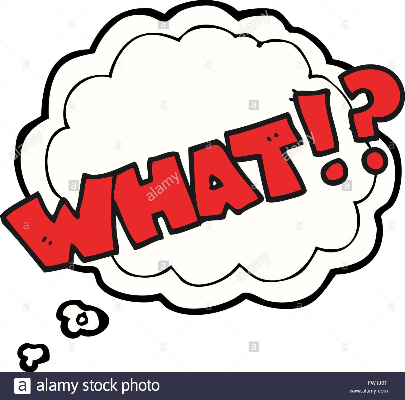 1300x1285 Freehand Drawn Thought Bubble Cartoon Shout What! Stock Vector Art