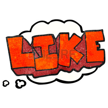 450x450 Freehand Drawn Thought Bubble Textured Cartoon Word Like Photo 1